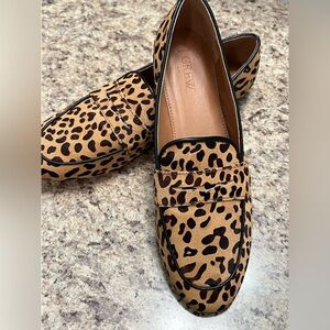 J. Crew Animal Print Loafers